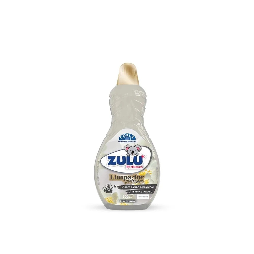 Limpador Multiuso Perfumado Zulu Coala 500ML Fragrância Chá Branco