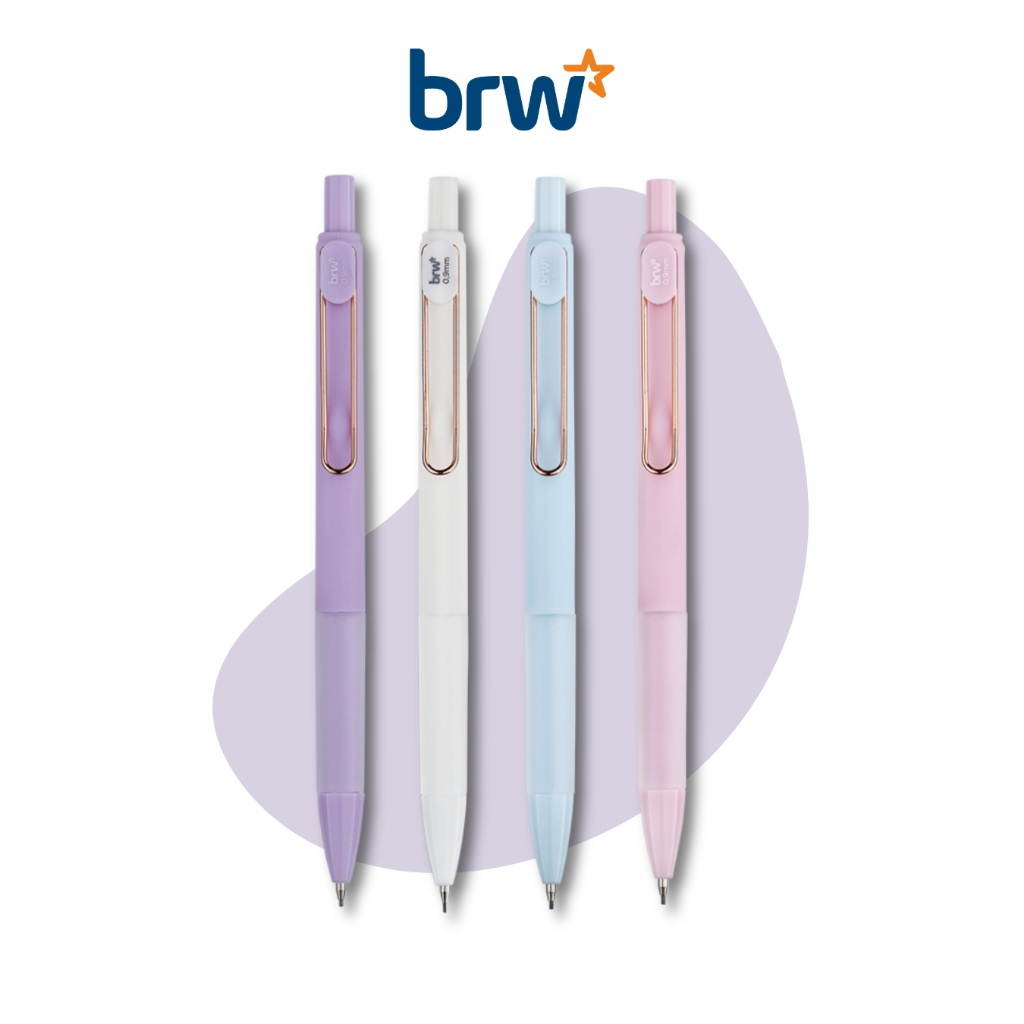 Lapiseira Plástica Soft 0,9mm com Corpo Emborrachado - BRW em Oferta na Shopee