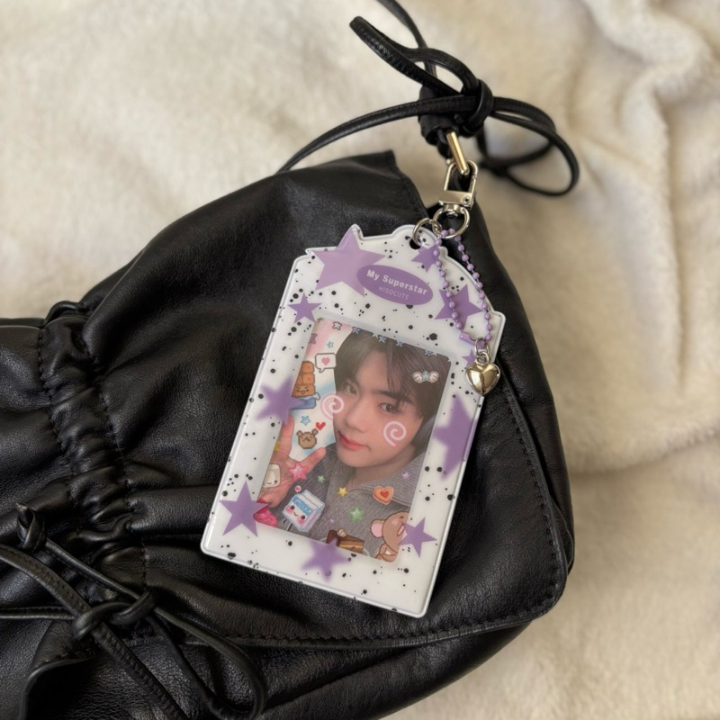 Photocard Holder/Bag Charm My Superstar Lilás Photo Holder Porta Card l Kpop, Collector