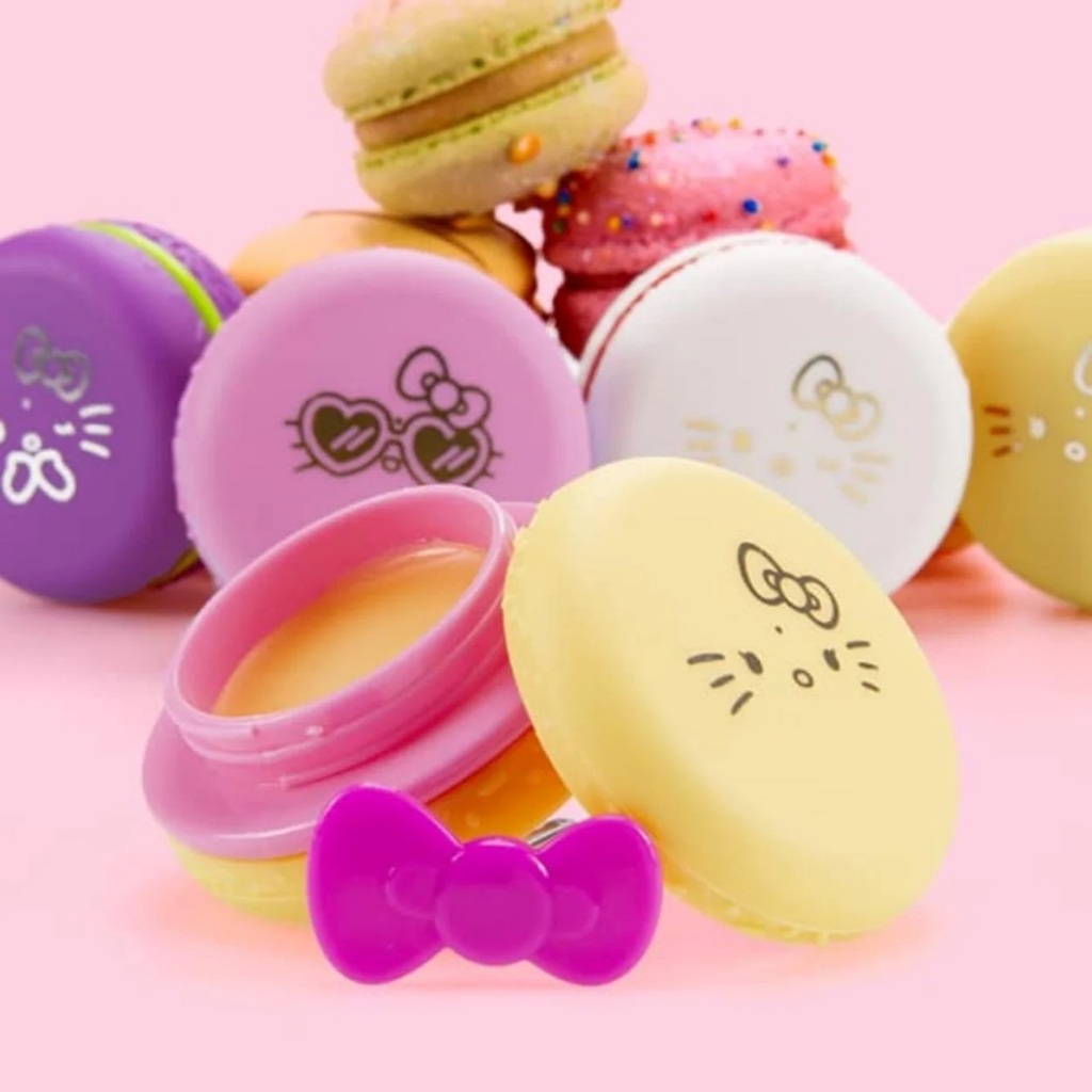 Lip Balm Fps 24 Macaron Tuttu-frutti Sabrina Hello Kitty 8g com FPS 24, Manteigas de Karité, Cacau e Cupuaçu · foto 2