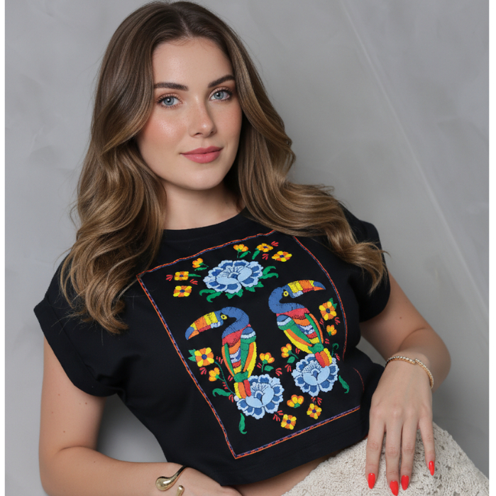 Cropped Feminino Japinha Divesos Modelos 100% Algodão em Oferta na Shopee