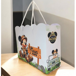 MICKEY SAFARI SACOLINHA PERSONALIZADA/ PEGUE E MONTE em Oferta na Shopee