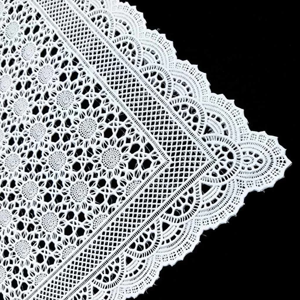 Kit Toalha de Geladeira Plástica PVC Lavável 53x35cm Rendada Serviço Americano Toalhinha