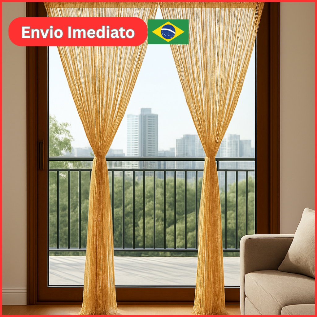 Cortina Brilhante Decoração - Comprar com Melhor Preço em Decoração