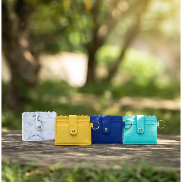 Carteira Slim Feminina Porta Cartão com Chaveiro Compacta Elegante e Moderna. Últimas unidades.