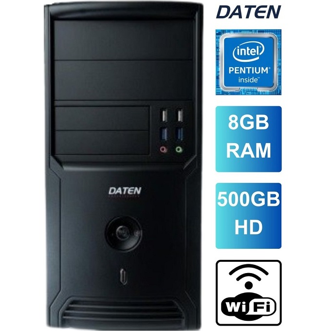 Computador Daten Barato Pentium 8gb ram 500gb hd Wifi Garantia 3 Meses NF Trabalho Estudo Promoção