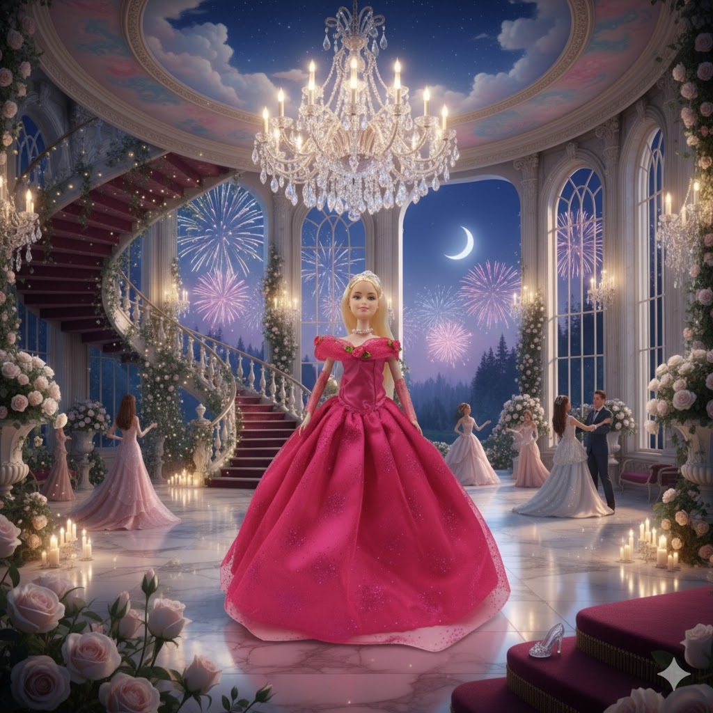 Vestido de luxo para boneca Barbi Debutante Rosa em Oferta na Shopee