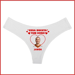 Calcinha sexy personalizada com foto dia dos namorados casal divertida vários modelos em Oferta na Shopee