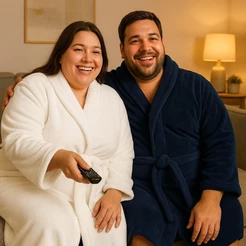 Roupão XXG Plus Size Microfibra Banho Unissex Adulto