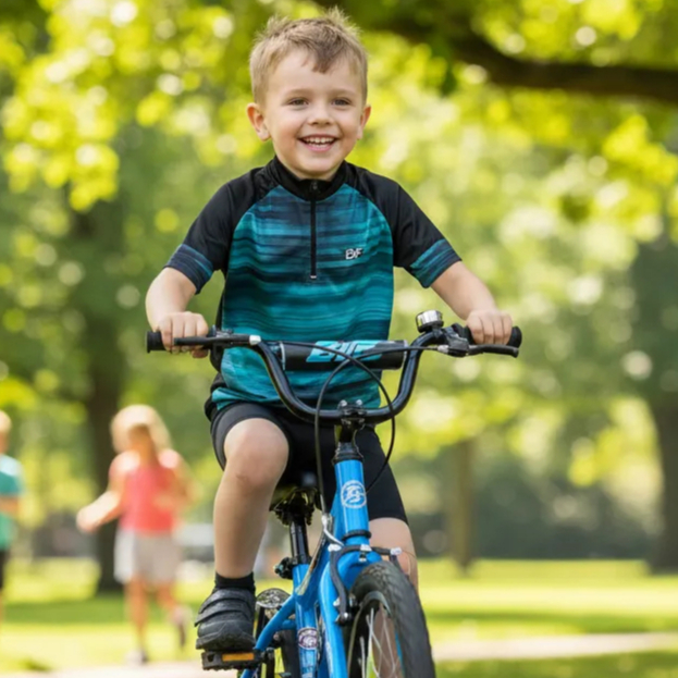 Camisa Ciclista Infantil Blusa bike Crianças Be Fast Kids Confort Bicicleta