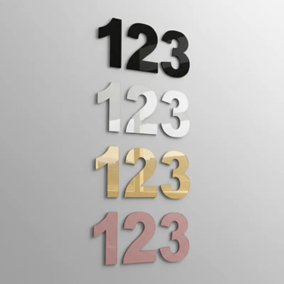 Kit Números Letra em Acrilico Espelhado 10cm Para Casa Parede Identificação Residência em Oferta na Shopee