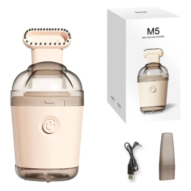 Aspirador Portátil Sem Fio Mini Espanador de Ar Recarregável Leve e Ideal p/ Limpeza Rápida