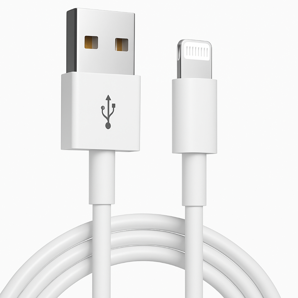 Cabo Carregador Lightning Rápido Kapbom 2.4A Reforçado Para iPhone 1 Metro em Oferta na Shopee