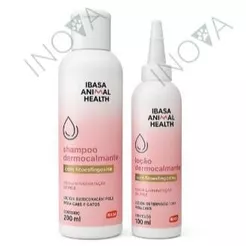 KIT Shampoo Dermocalmante 200ml e Loção Dermocalmante 100ml- USO VETERINÁRIO IBASA