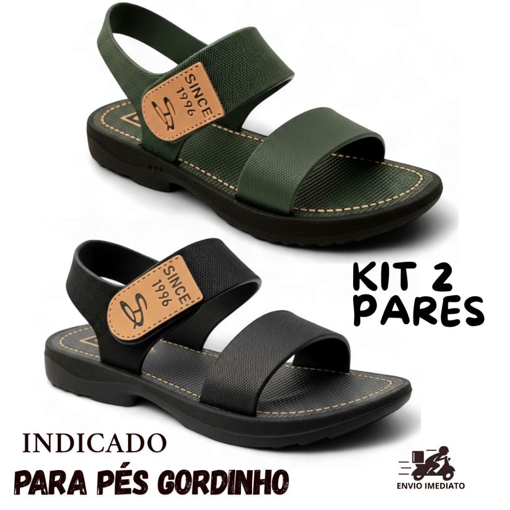 Kit 2 Pares Sandália Infantil Masculino Carrapicho Promoção