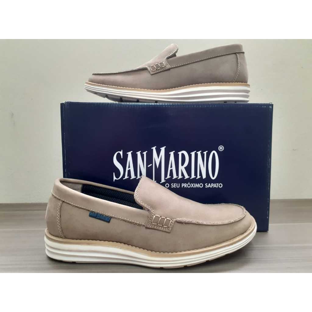 Sapatênis Masculino San Marino Slip On Bege – Conforto e Estilo em Cada Passo