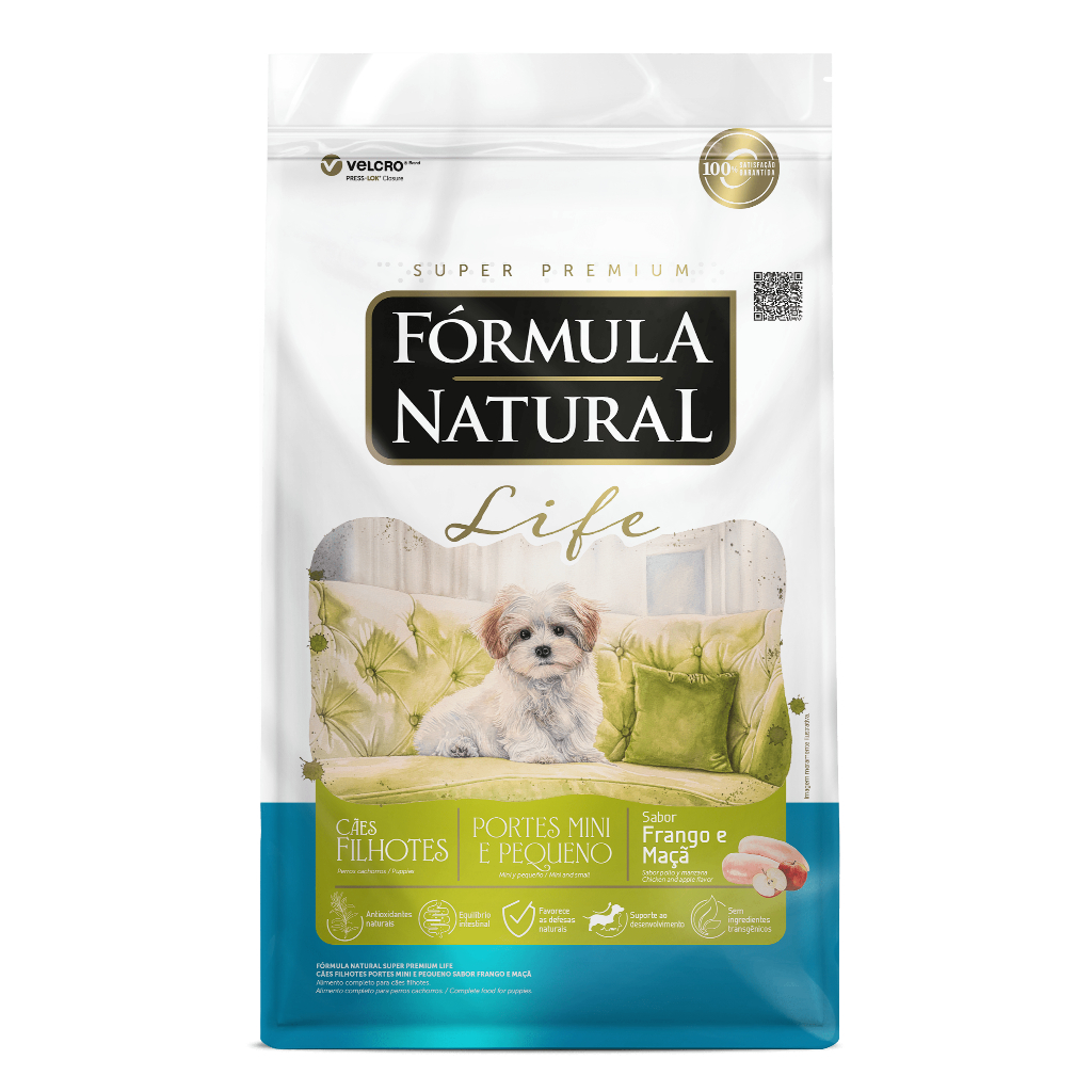 Fórmula Natural Life Cães Filhotes Mini e Pequeno Super Premium 15 kg