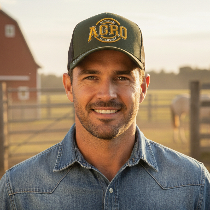 Boné Trucker Country Agro Agronegócio Tela Cowboy Unissex Verão A38