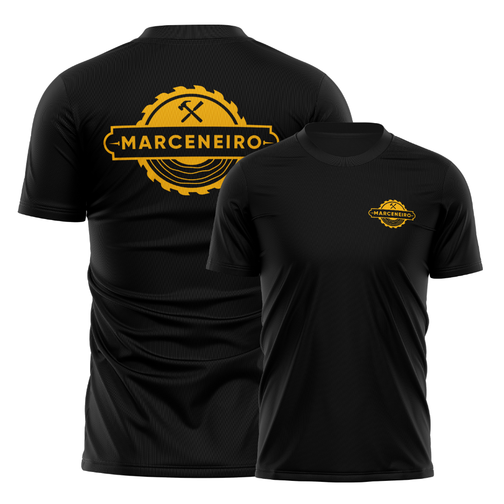 Camiseta Uniforme Marceneiro Profissional Dry Fit Confortável Resistente Trabalho Marcenaria