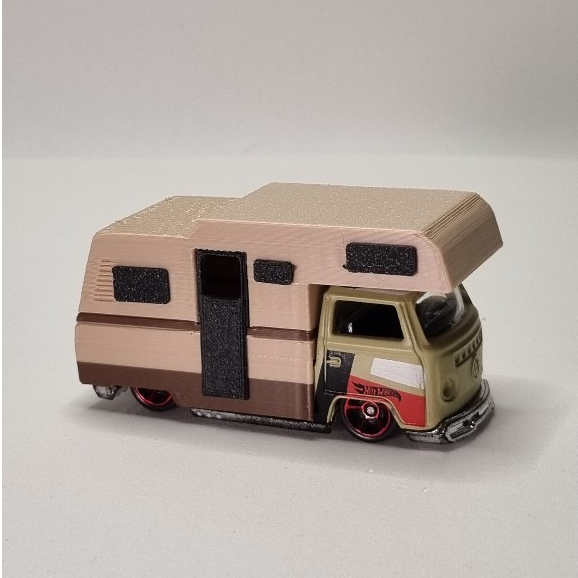 Mini Camper Retro VW Kombi 1:64 – Edição Inspirada na Karmann Ghia Safari hot wheels em Oferta na Shopee