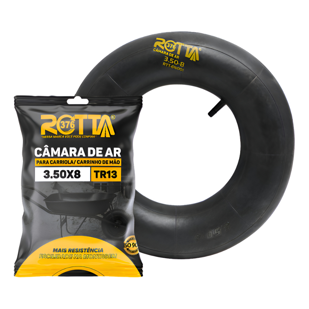 Câmara De Ar Carrinho Mão 3.25/3.50-8 Aro 8 Camara de Ar Carriola
