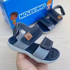 Papete Sandália Infantil Menino Mini Molekinho Confortável Escola Ajustável