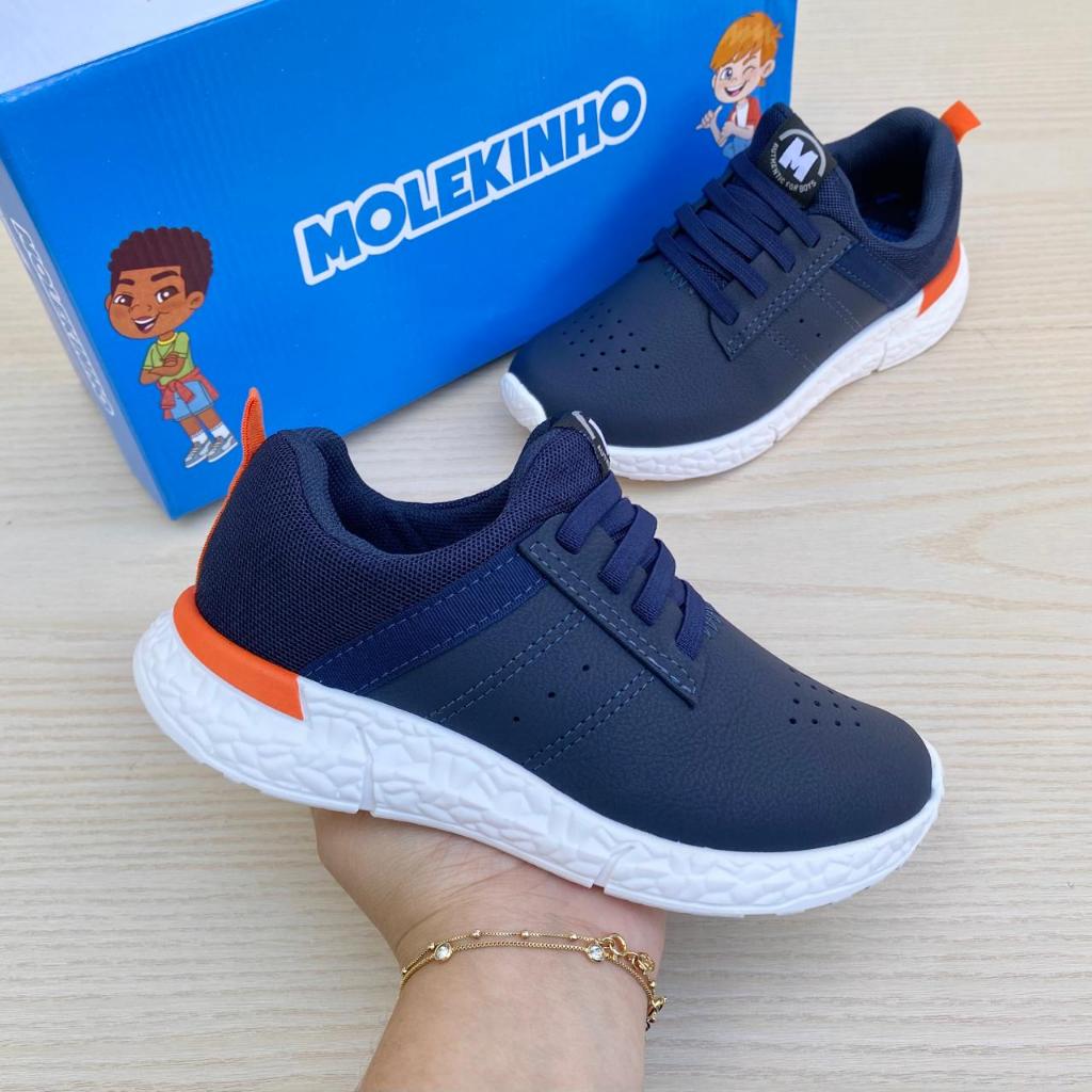 Tênis Sapato Infantil Molekinho Casual Esportivo Confortável Estilo Menino Escola em Oferta na Shopee