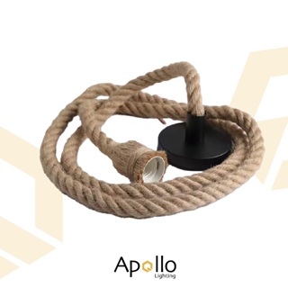 Pendente Corda Retro Vintage Rustico Decorativo Teto Classico E27 em Oferta na Shopee