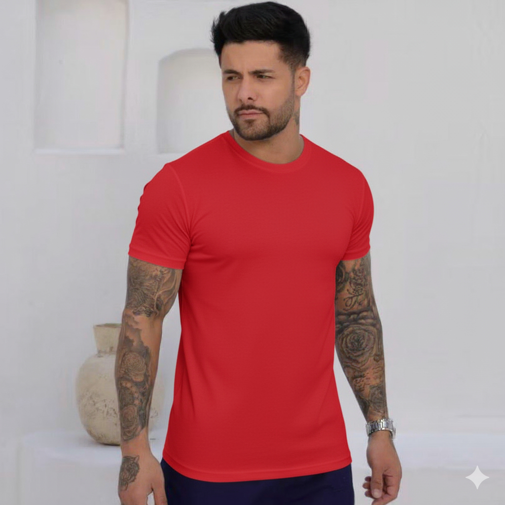 Camiseta Masculina Dry Fit Malha Fria Fitnes Academia Leve
