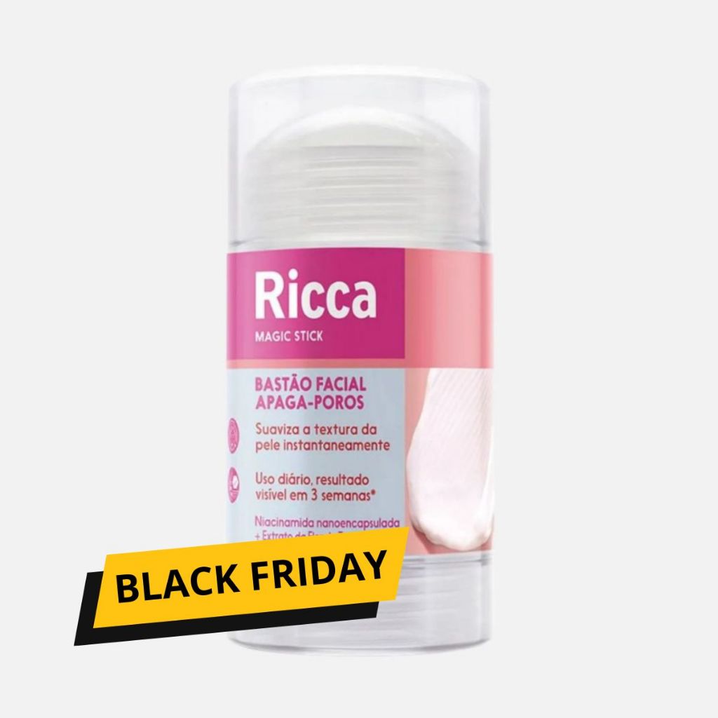 Bastão Apaga Poros Niacinamida Magic Stick Ricca 20g Controle Oleosidade Brilho e Poros em Oferta na Shopee