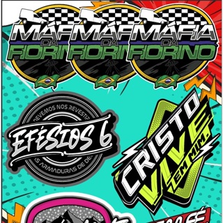 Cartela de Adesivos Grupo Máfia da Fiorino 08 em Oferta na Shopee