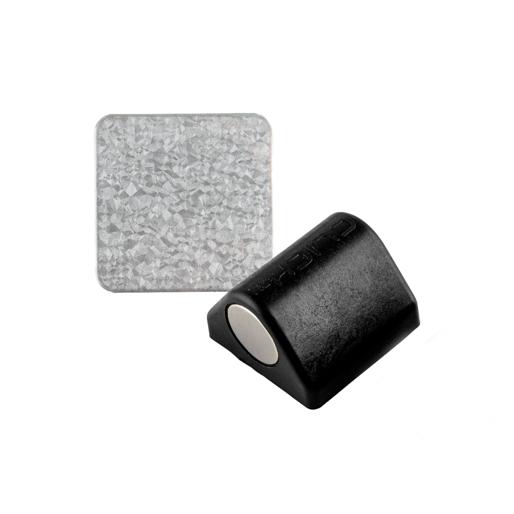 4 Uni Trava Magnetica Click TM P/ Porta Vidro com Parede