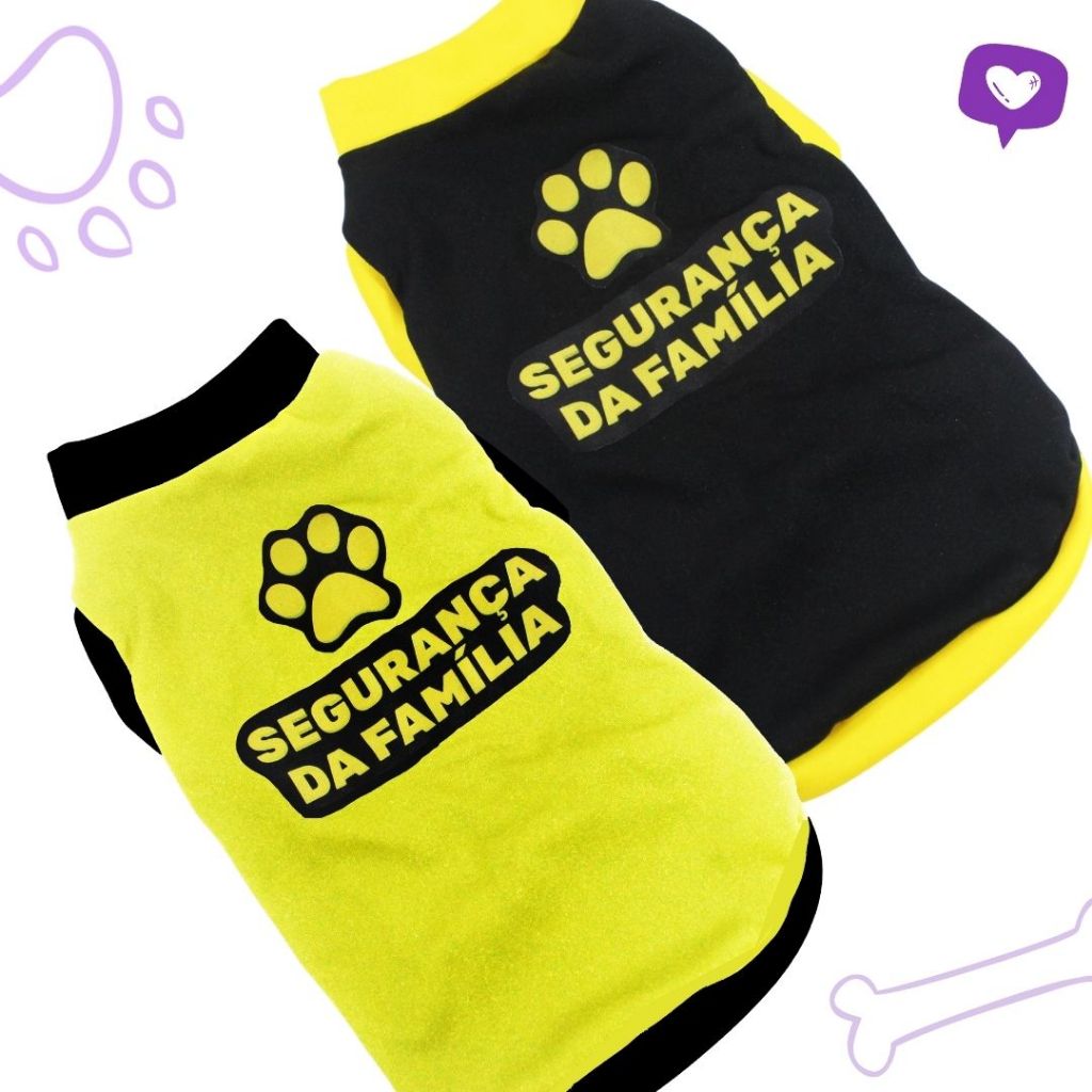 Segurança da família roupa pet cachorro vestido regata tam Xpp ao G