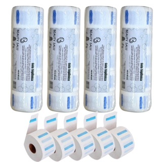 Gola Higiênica Pacote de 5 Rolos com 500 Unidades Descartável para Barbeiros e Cabeleireiros – Beauty Salu em Oferta na Shopee