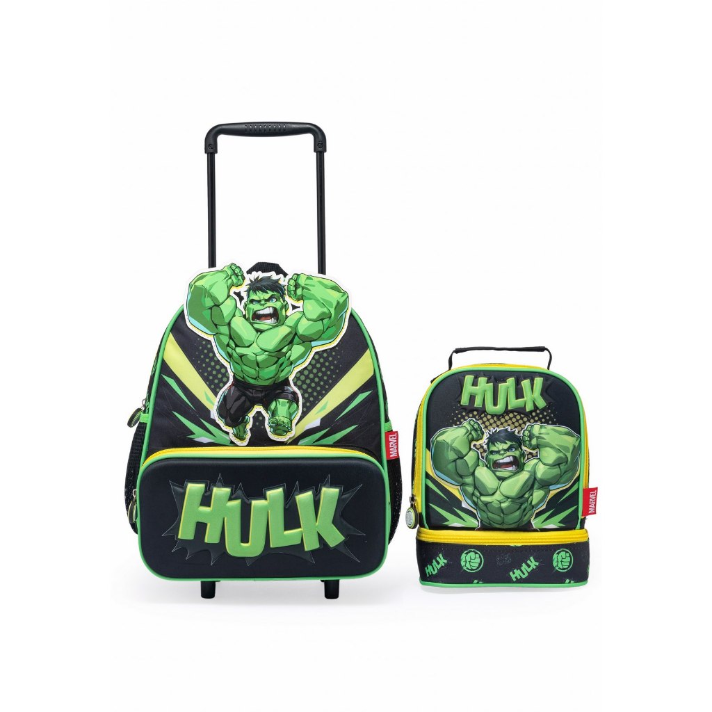 Kit Mochila Lancheira Hulk Masculino Escolar Marvel em Oferta na Shopee