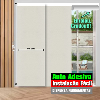 Cortina Persiana Adesiva para Portas Sacadas e Varanda Gourmet - Fácil Instalação em Oferta na Shopee