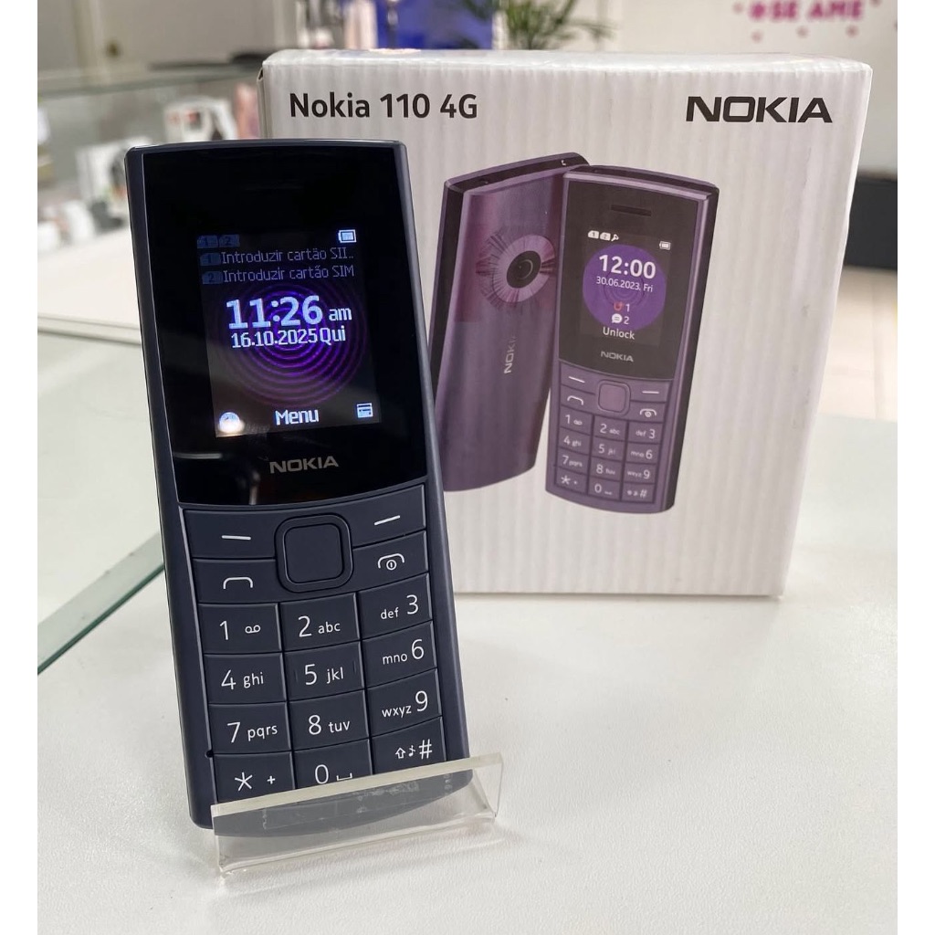 Celular Para Idosos Nokia 110 4G Botão