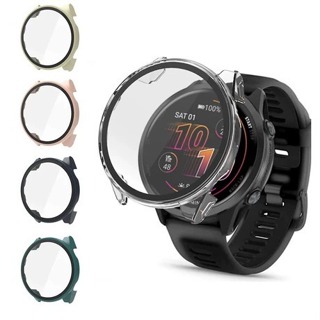 Capa Case de acrilico Com Vidro Compativel Para Smartwatch Garmin Forerunner 570 42mm E 47mm em Oferta na Shopee