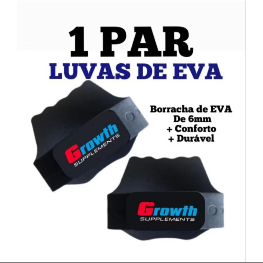 1 PAR DE LUVAS de EVA para musculação/academia/protetor palmar. modelo GROWHT.