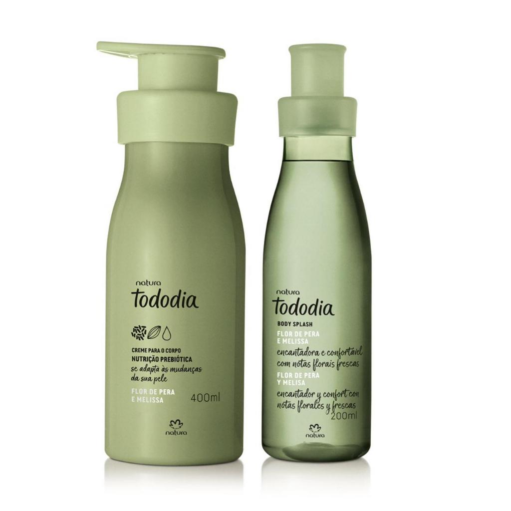 Creme Corp. Tododia Flor de Pera e Melissa 400 ml/Body Splash Tododia Flor de Pera e Melissa 200ml/ body splash + Creme