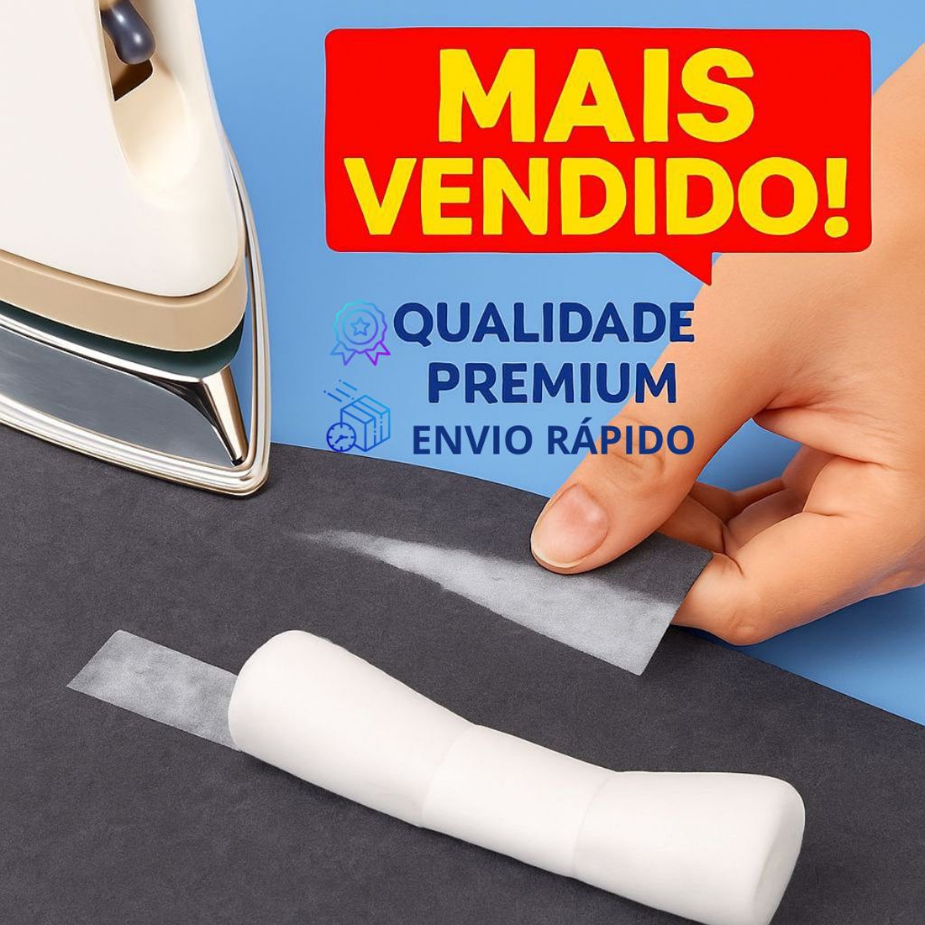 Fita Barra Fácil ® ORIGINAL- bainha Barra Calça Jeans Roupa Bainha cortina Ferro tik tok instagram