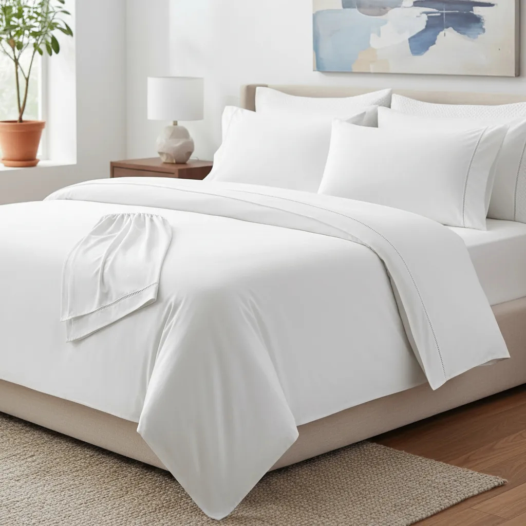 Jogo de Lençol king 400 Fios Cama Queen Micropercal Casal Toque de Algodão Ponto Palito Solteiro em Oferta na Shopee