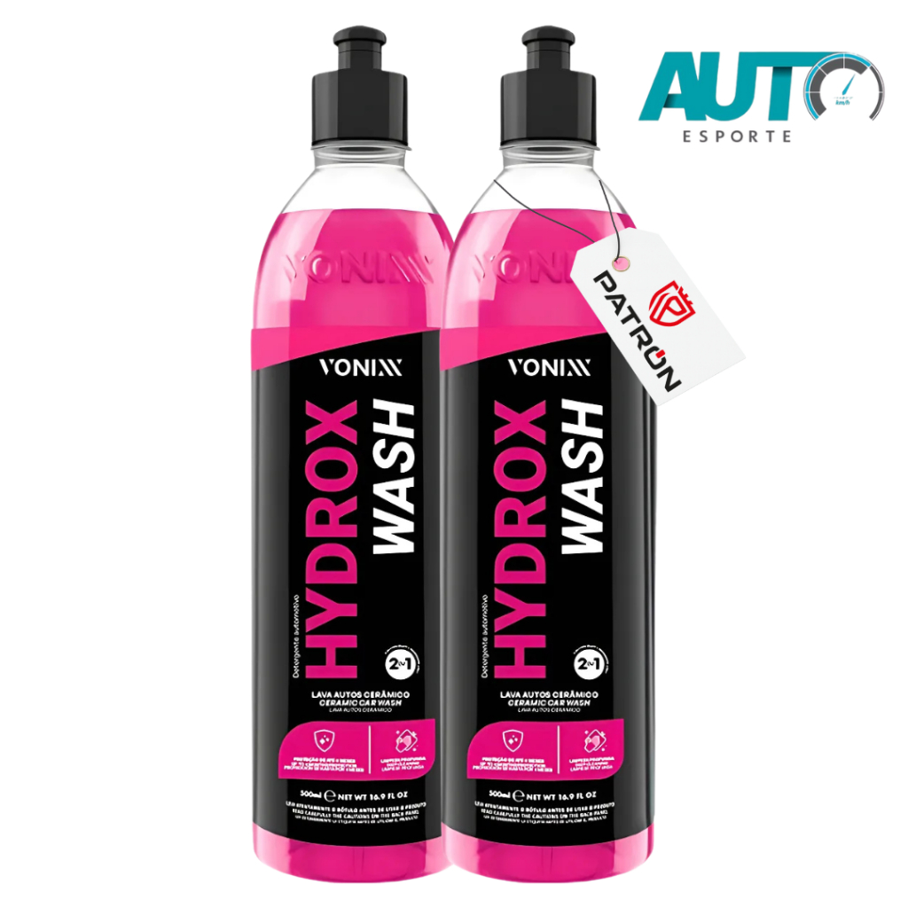 Kit Vonixx Auto Esporte Hydrox Wash 500ml – Shampoo Automotivo com Proteção Cerâmica