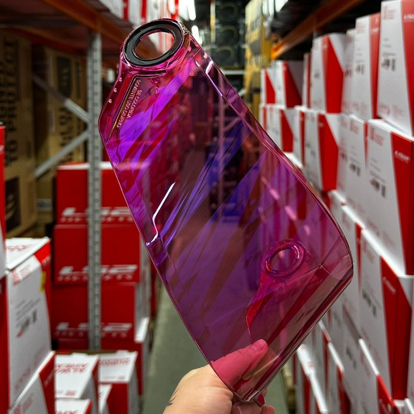 VISEIRA ROSA CAMALEÃO CAPACETE LS2 FF358 FF396 FF392 DRAZE XDRON STARWAR ULTRA COM PROTEÇÃO UV NOVA