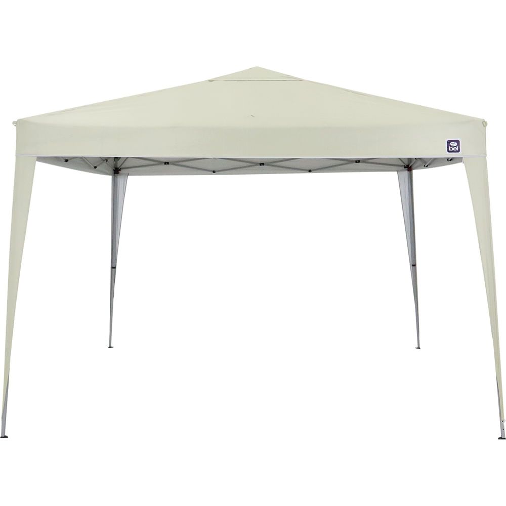 Tenda Aluminio 3x3 Bege articulada gazebo sanfonado resistente praia camping jardim evento