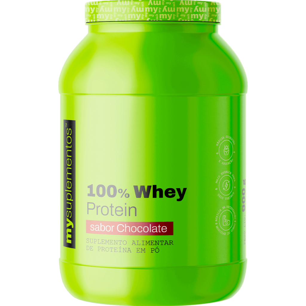 Whey Protein 100% Concentrado (80%) | Ganho de Massa Magra - My Suplementos