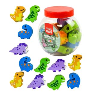 Pote 12 Borrachas Ponta de Lápis Bolas Futebol Basquete tenis Dinos Fazendinha em Oferta na Shopee