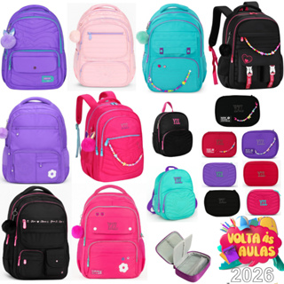 Mochila Feminina Escolar Universitária De Viagem Bolsa Grande Capacidade Moda Casual Unissex estojo em Oferta na Shopee