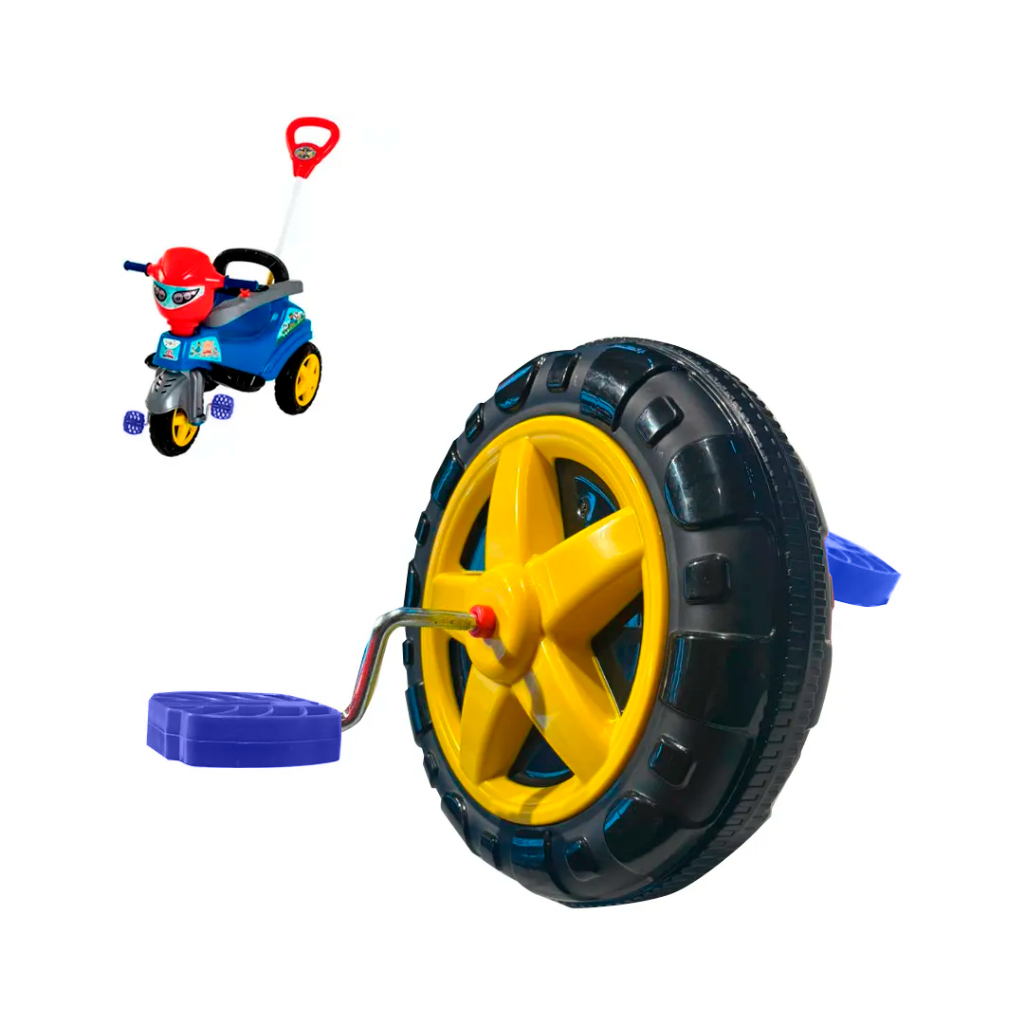 Roda Dianteira Pedal Pedivela Triciclo Baby City Maral HNR