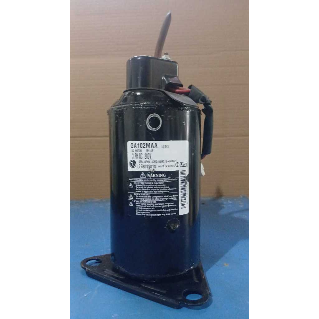 Compressor Rotativo da Condensadora LG 8500/12000 Btus GA102MAA Inverter R-410A 280V ORIGINAL